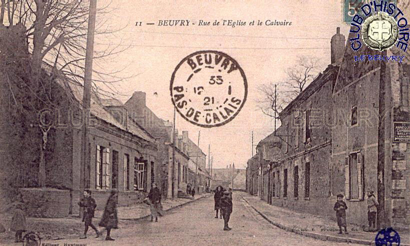 Rue Sadi-Carnot vue de la rue Nationale en 1921.